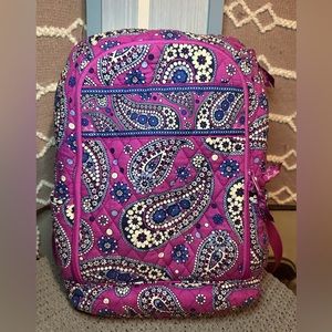 Purple Large Vera Bradley Laptop Backpack
